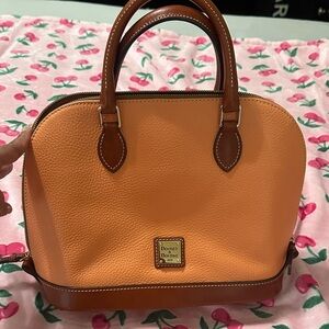Dooney & Bourke Orange and Tan Satchel